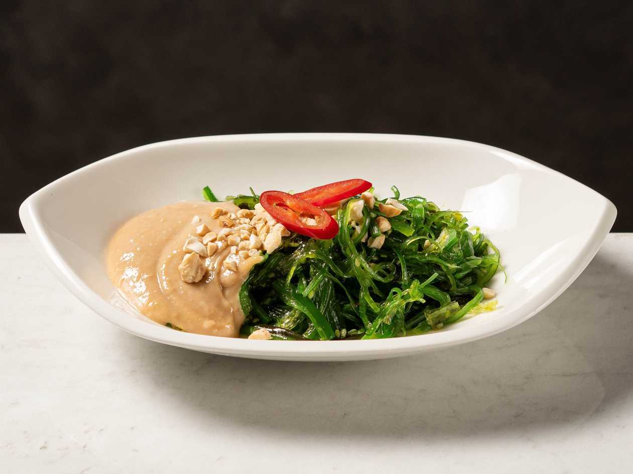 Kaiso Salad with Nut Sauce