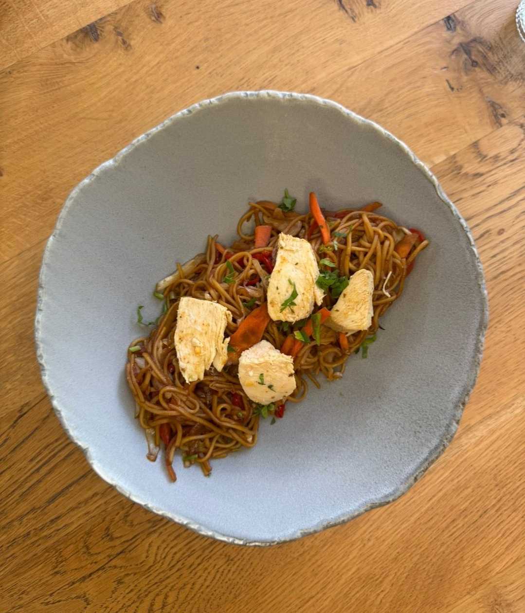 Chicken noodles