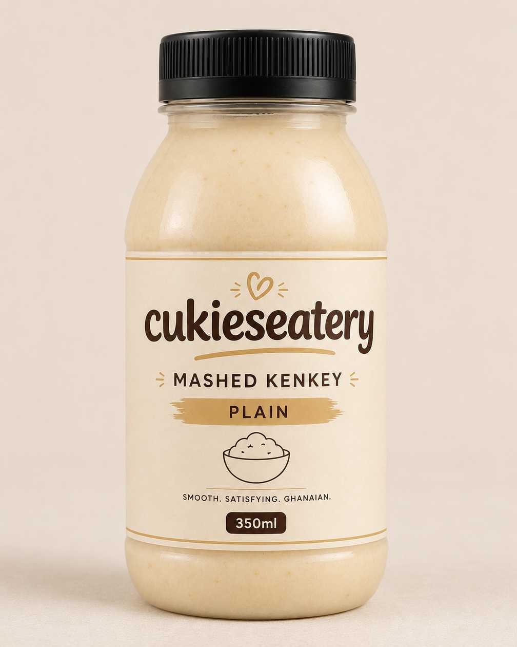 Plain mashed kenkey