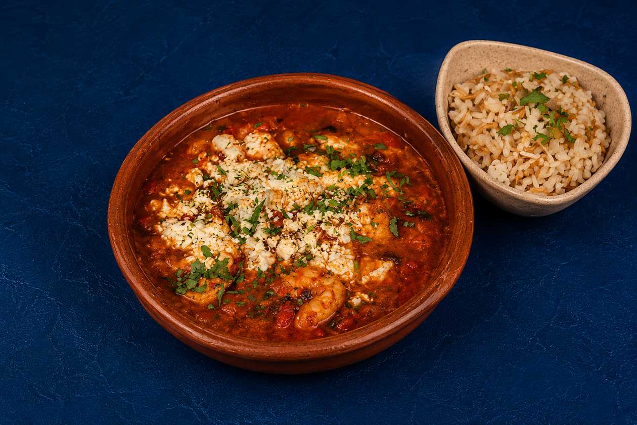 Shrimps Saganaki