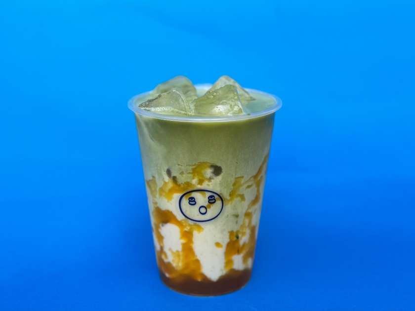 Mango Iced Matcha Latte