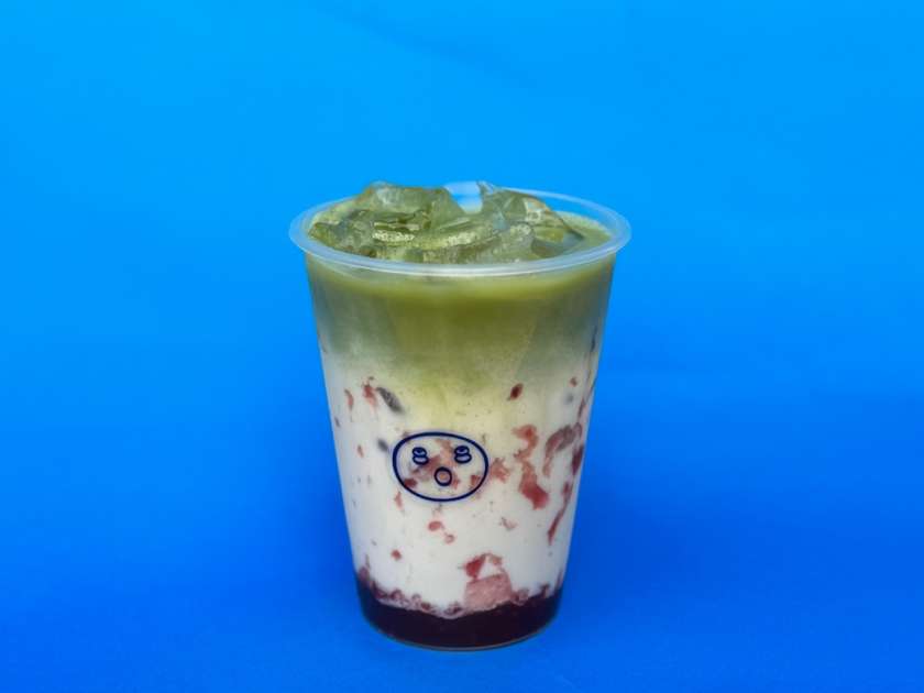 Iced Raspberry Matcha Latte