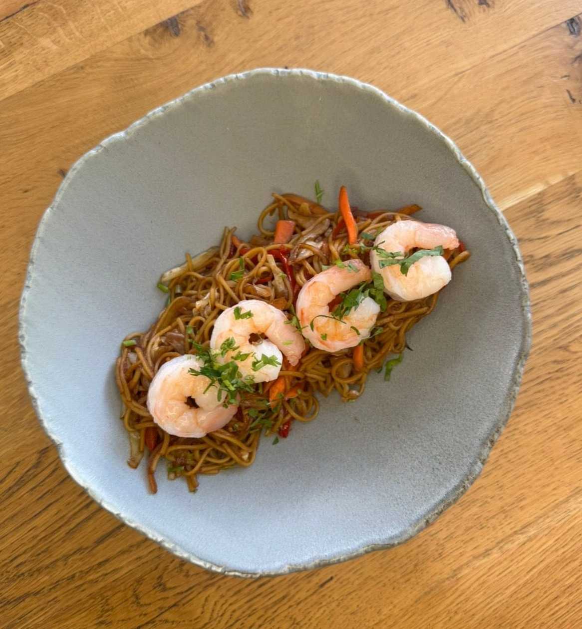 Shrimp noodles