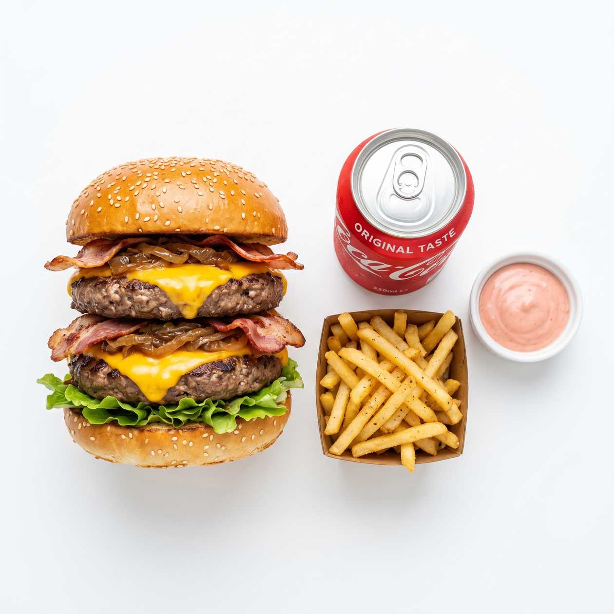 Akcia burger menu double