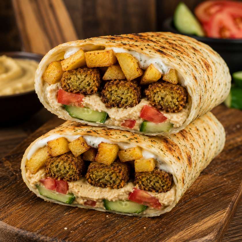 Focaccia roll Falafel de post