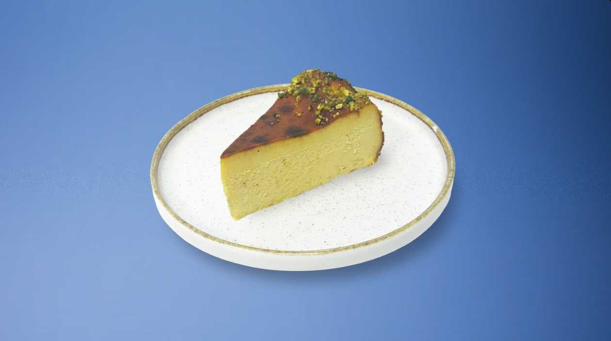 Pistachio Basque Cheesecake
