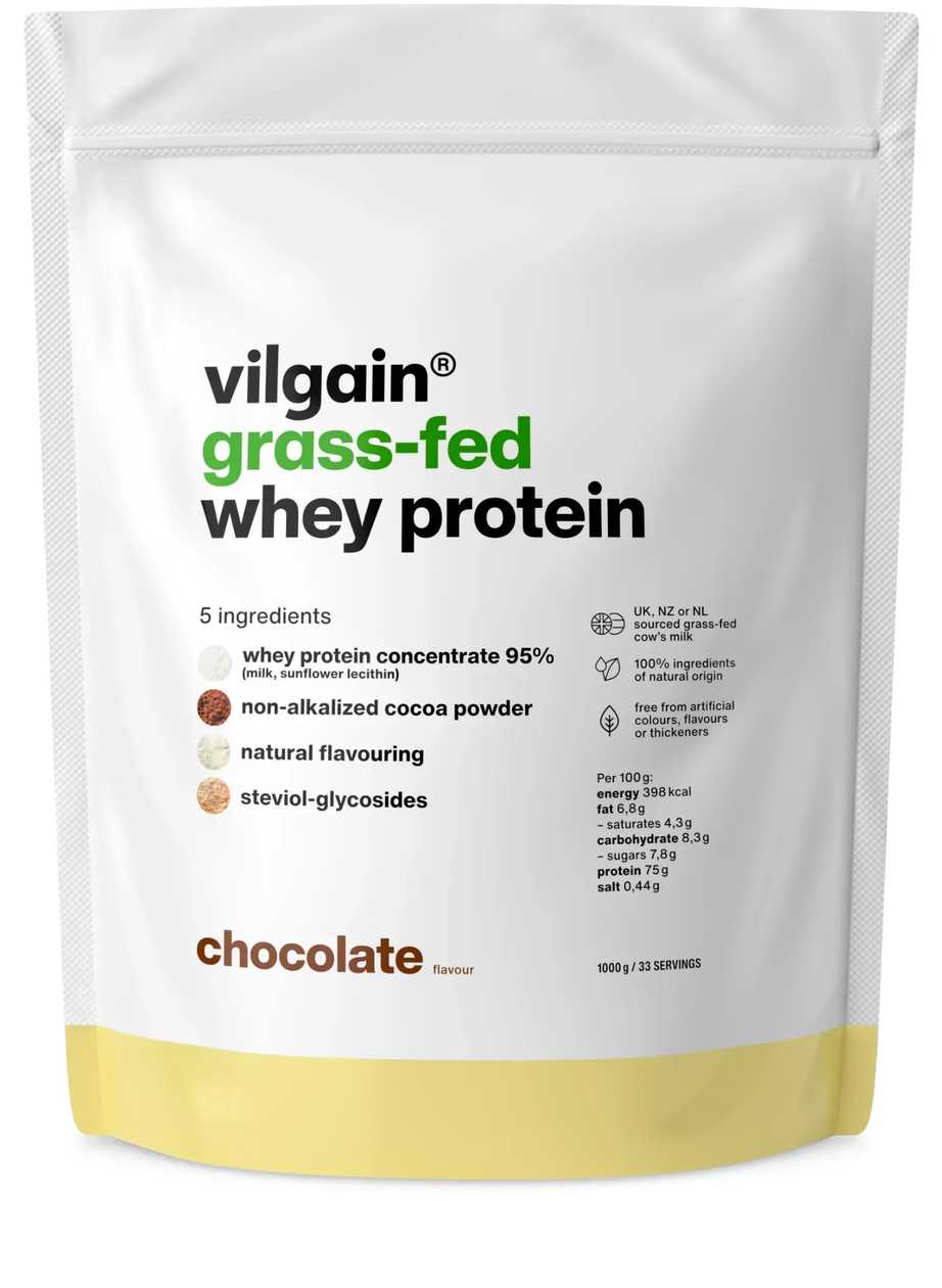VILGAIN GRASS-FEED WHEY PROTEIN ČOKOLÁDA 1000G