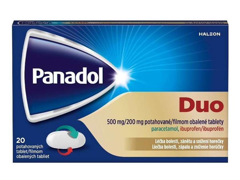 PANADOL DUO 500MG/200MG TBL FLM 20
