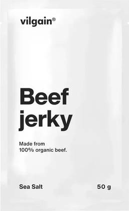 VILGAIN HOVĚZÍ JERKY BIO MOŘSKÁ SŮL 50G