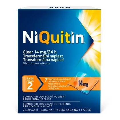NIQUITIN CLEAR 14MG/24H TDR EMP 7 II