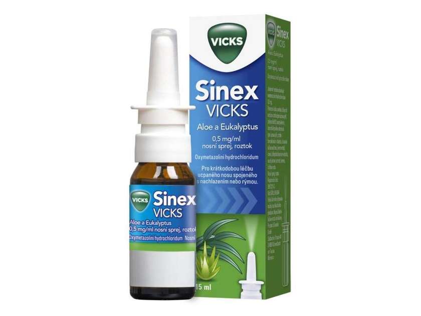 SINEX VICKS ALOE A EUKALYPTUS 0,5MG/ML NAS SPR SOL 1X15ML