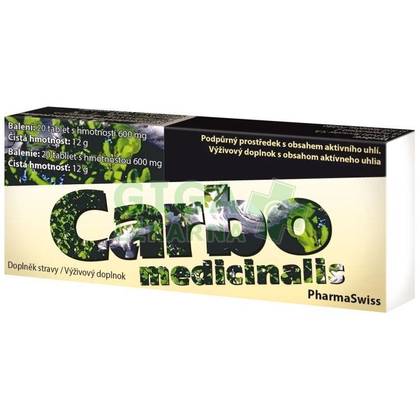 CARBO MEDICINALIS PHARMASWISS TBL.20