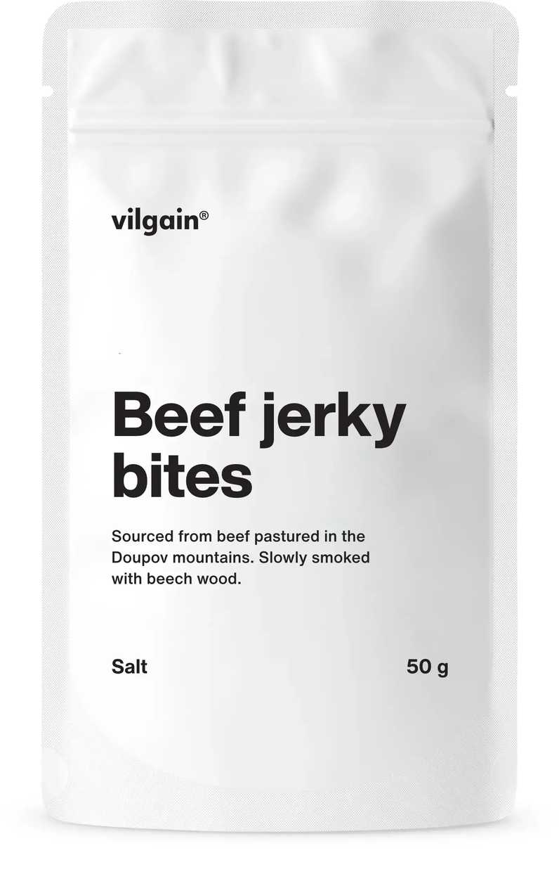 VILGAIN HOVĚZÍ JERKY BITES SŮL 50G
