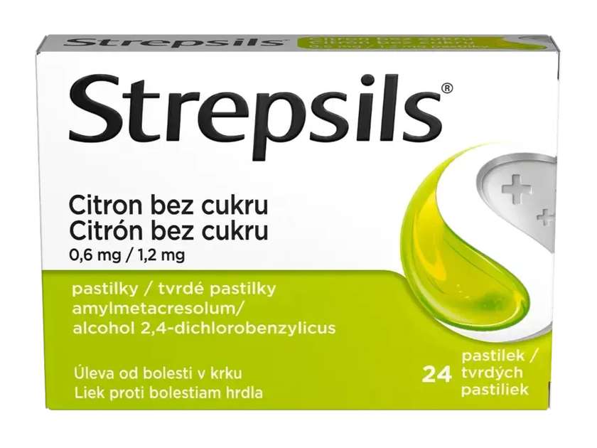 STREPSILS CITRON BEZ CUKRU 0,6MG/1,2MG PAS 24