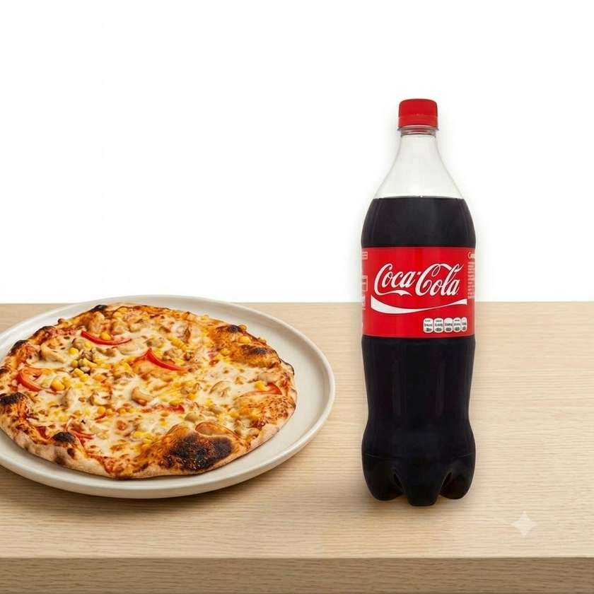 Pizza Chicken 32cm + Coca-Cola