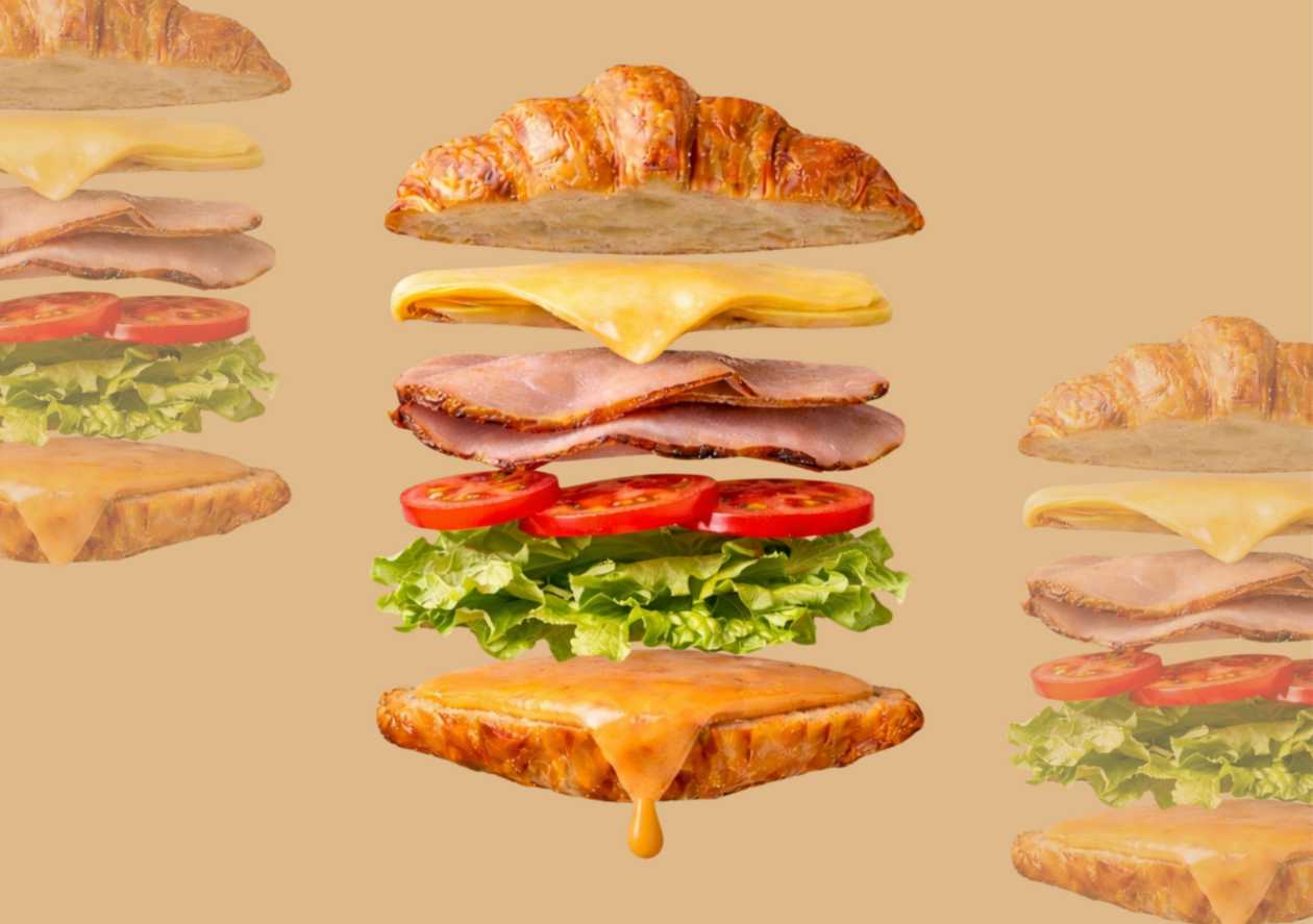 Croissant with Boiled Pork