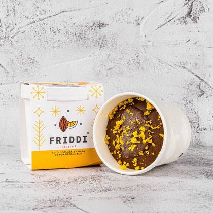 Pahar 250g - Ciocolata si coaja portocala eco| Sorbetto| Vegan