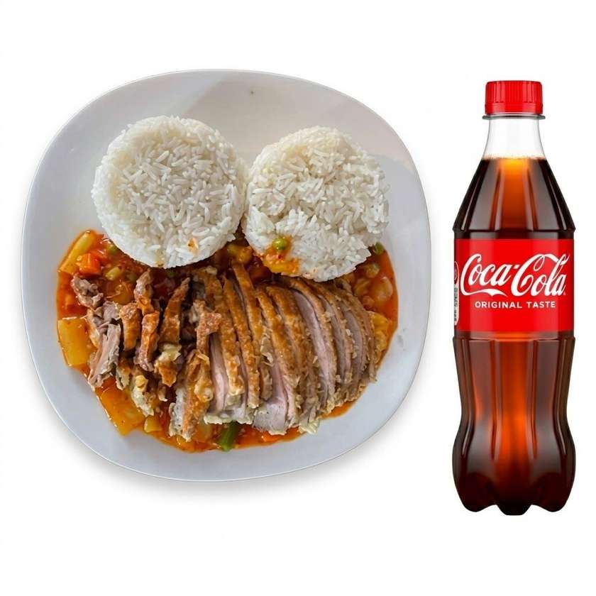 Kaczka pięciu smaków + Coca cola