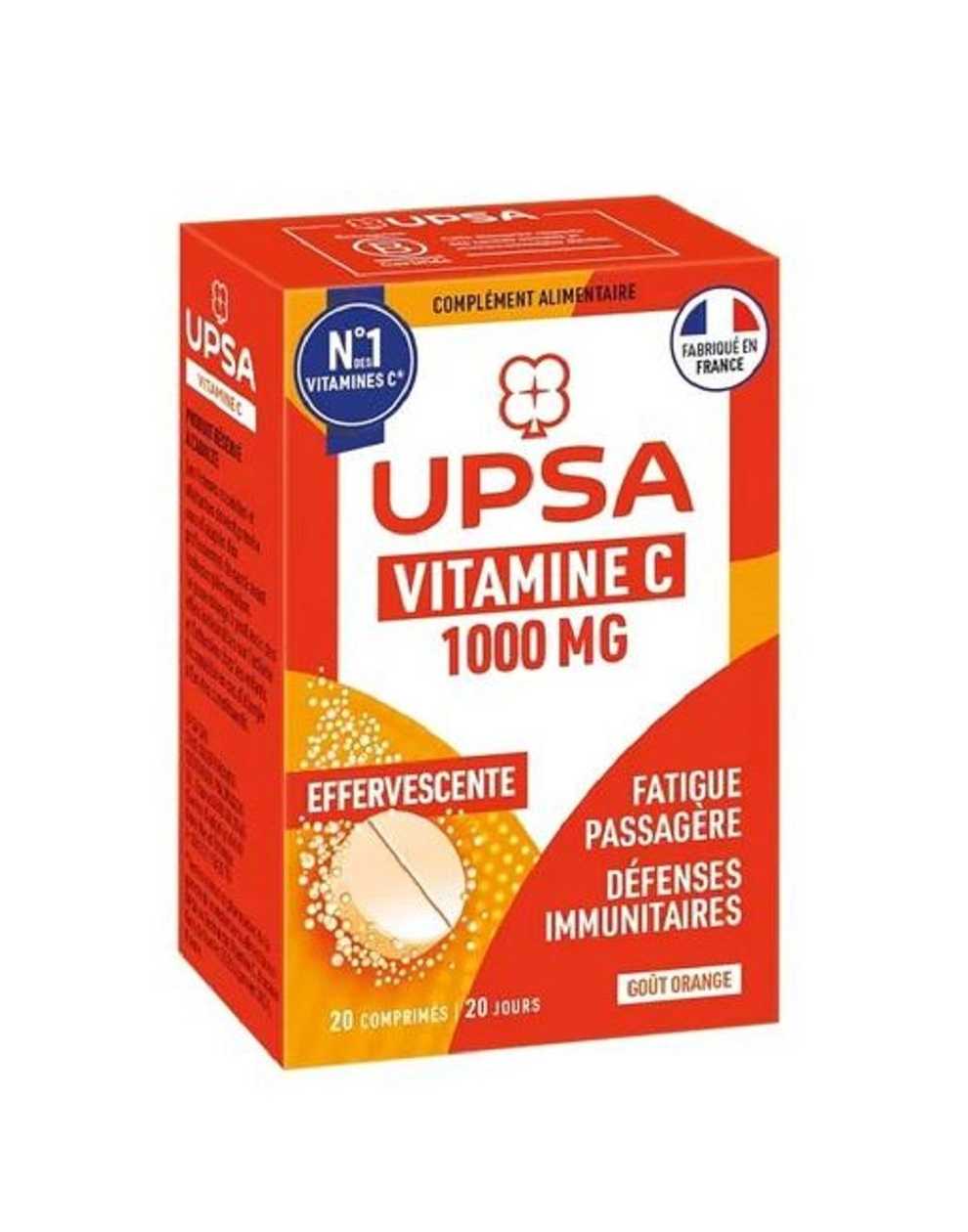 UPSA Vitamin C 1000mg 20 Effervescent Tablets
