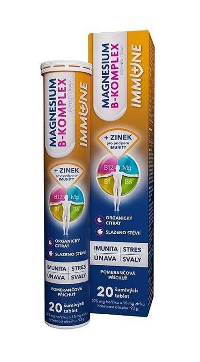 Magnesium B-complex IMMUNE Glenmark 20 Effervescent Tablets
