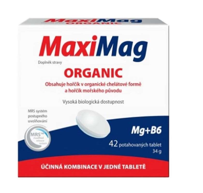 MaxiMag Organic 42 coated tablets