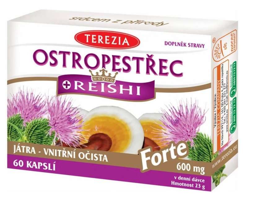 Terezia Milk Thistle+Reishi Forte 60 capsules