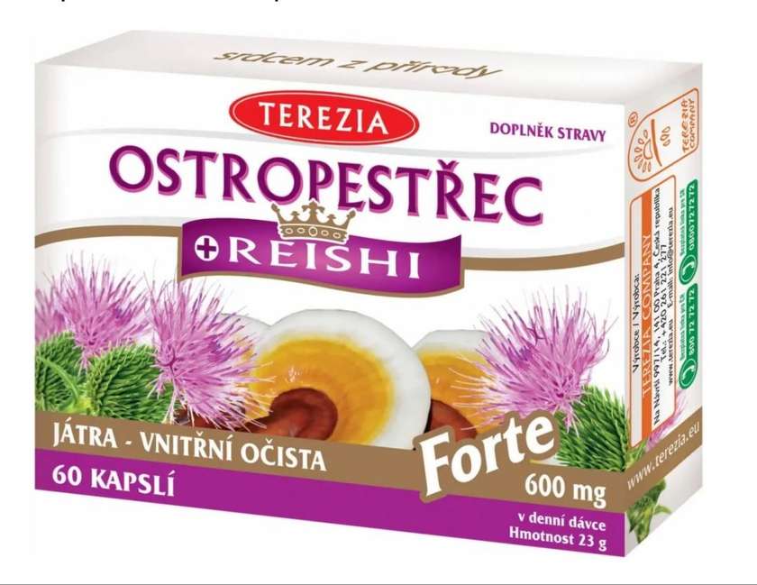 TEREZIA Milk Thistle+Reishi Forte 60 capsules