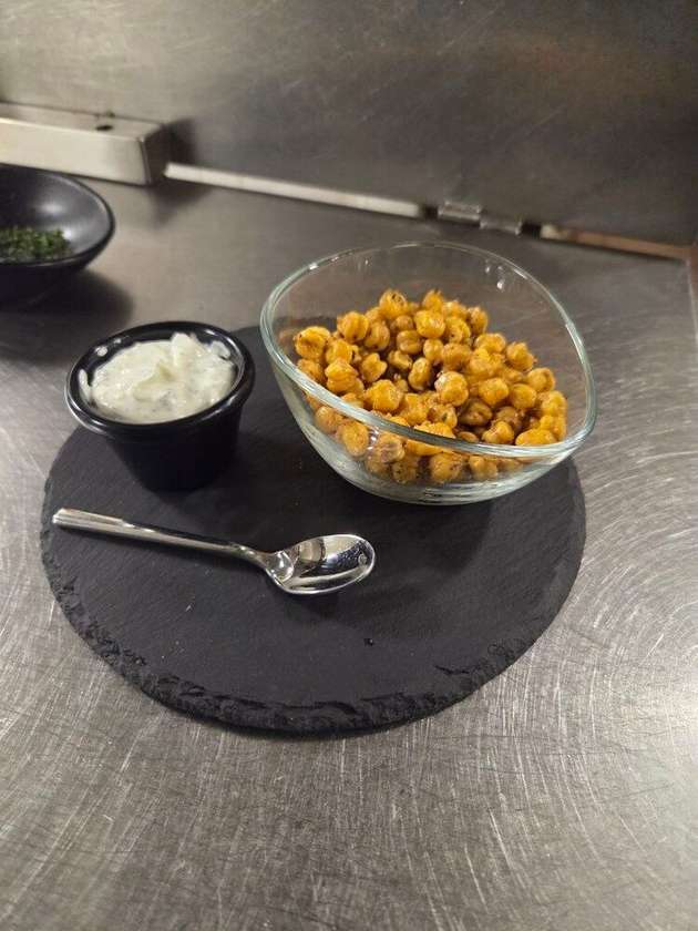Crispy chickpeas