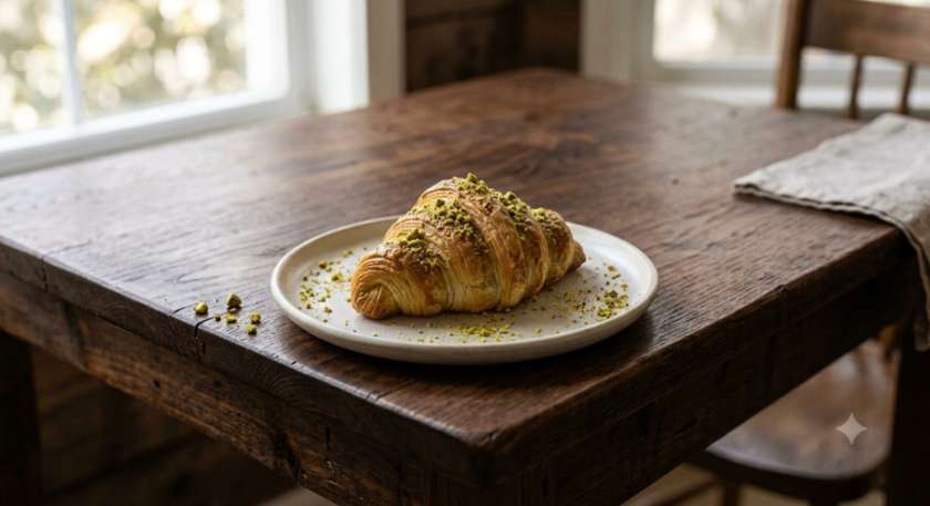 Croissant pistacjowy