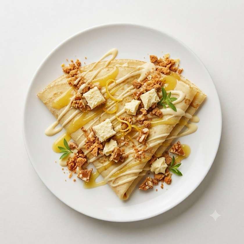 Lemon Cheesecake Crepe