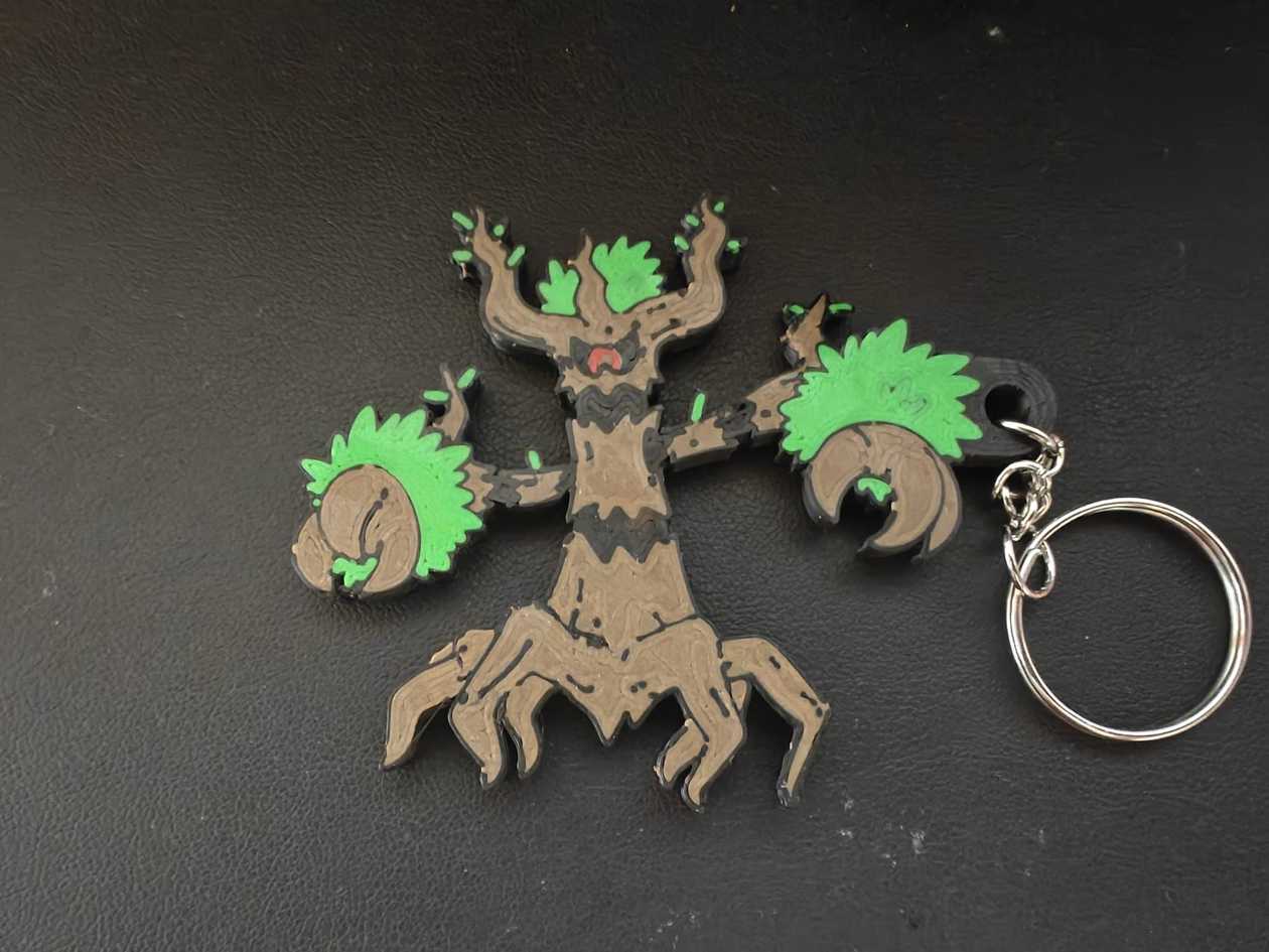 Trevenant keychain 2d