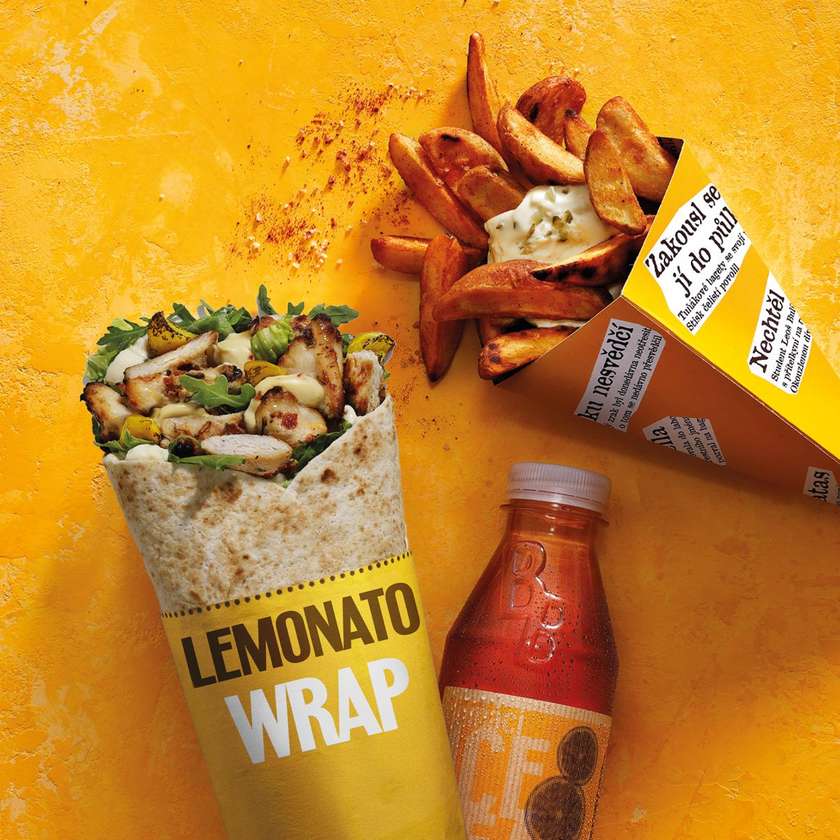 Kuře Lemonato wrap menu