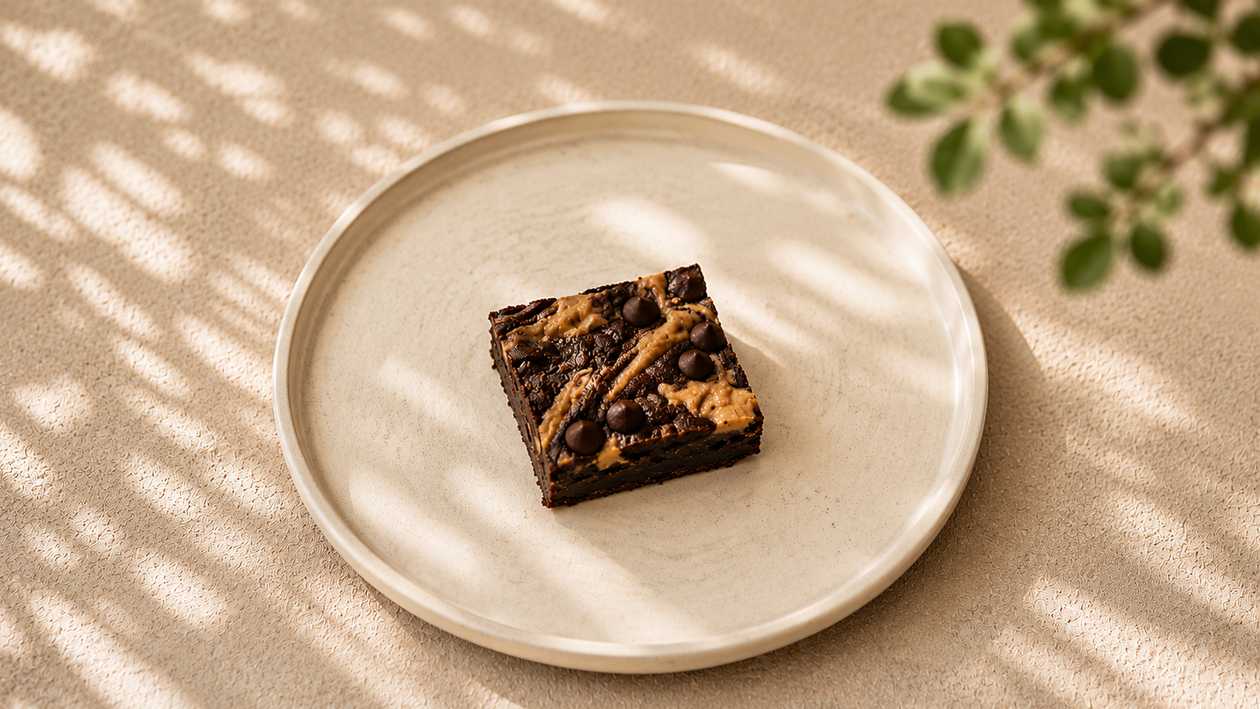 Κολλώδες Brownie Μαύρων Φασολιών