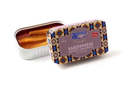 Sardinhas S/Pele e S/Espinha em Tomate Briosa 120gr