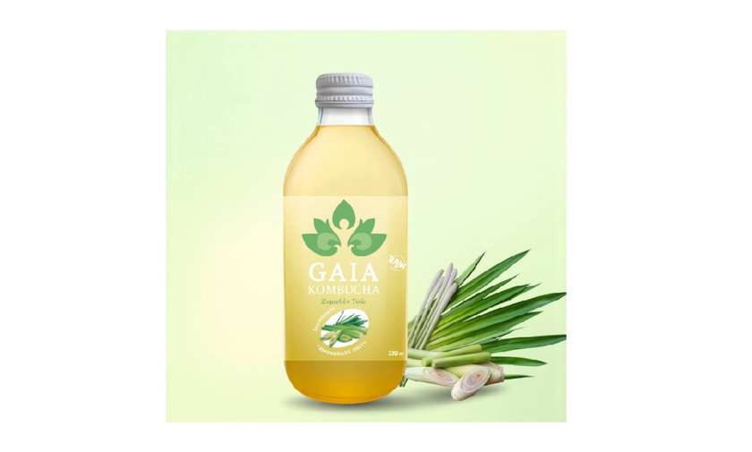 Gaia Kombucha Lemongrass Unity 33cl