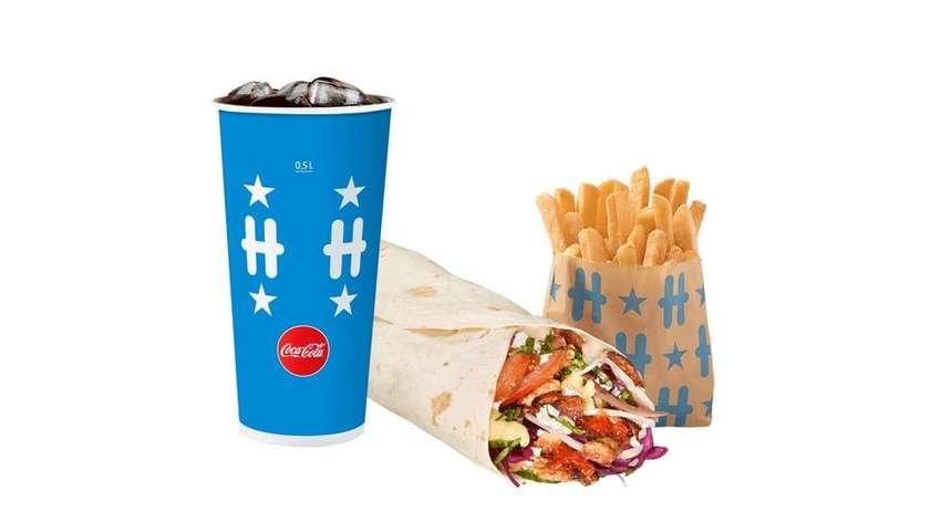 Large Roll Döner Pork menu