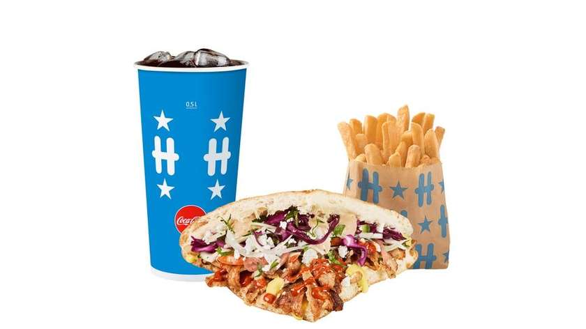 Large Döner Pork menu
