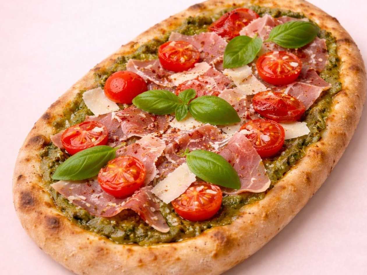 PINSA PARMA E PESTO