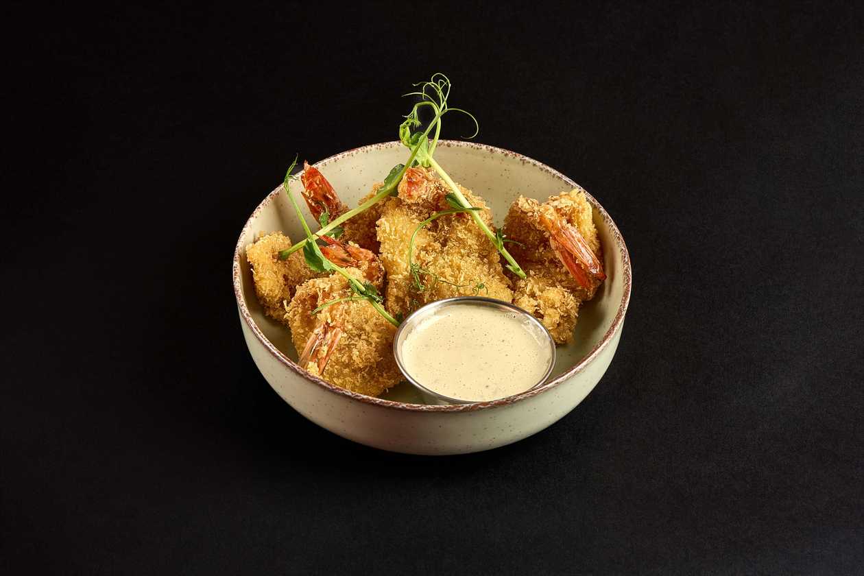 BREADED SHRIMP WITH TARTAR SAUCE (120/30)