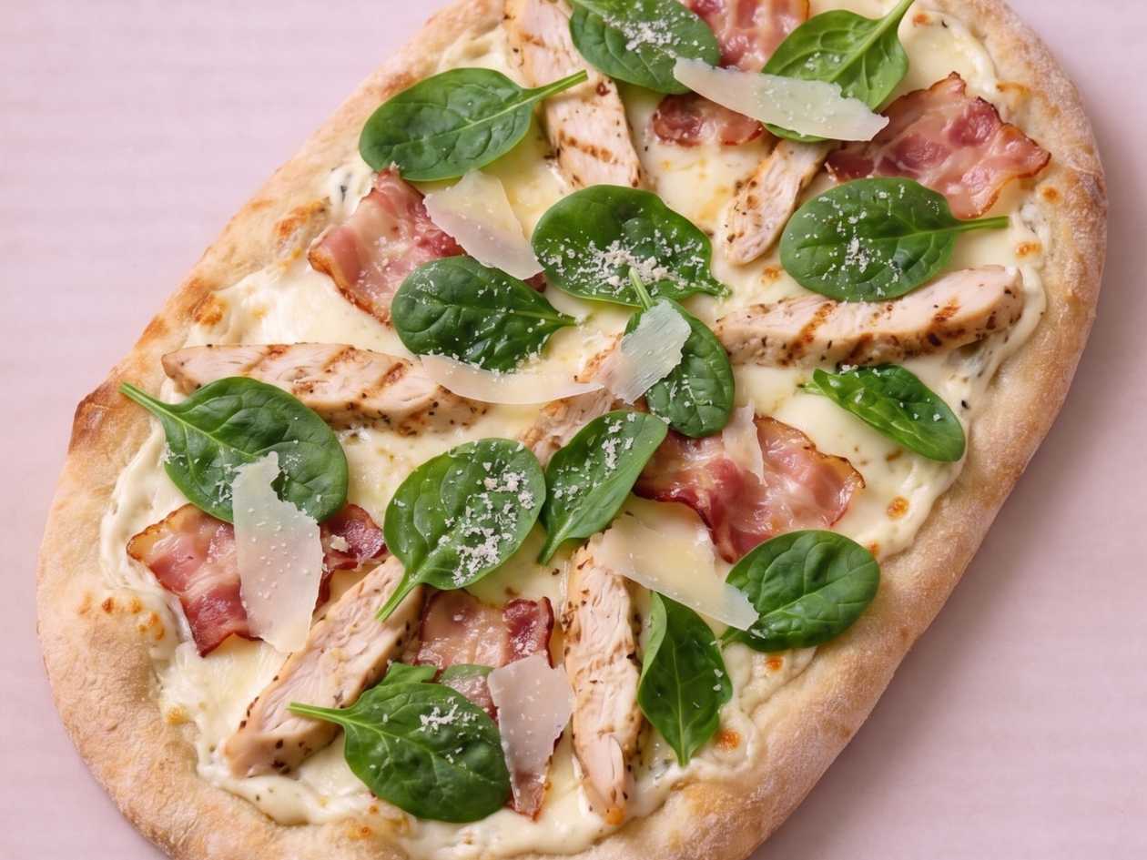 PINSA POLLO CON SPINACI