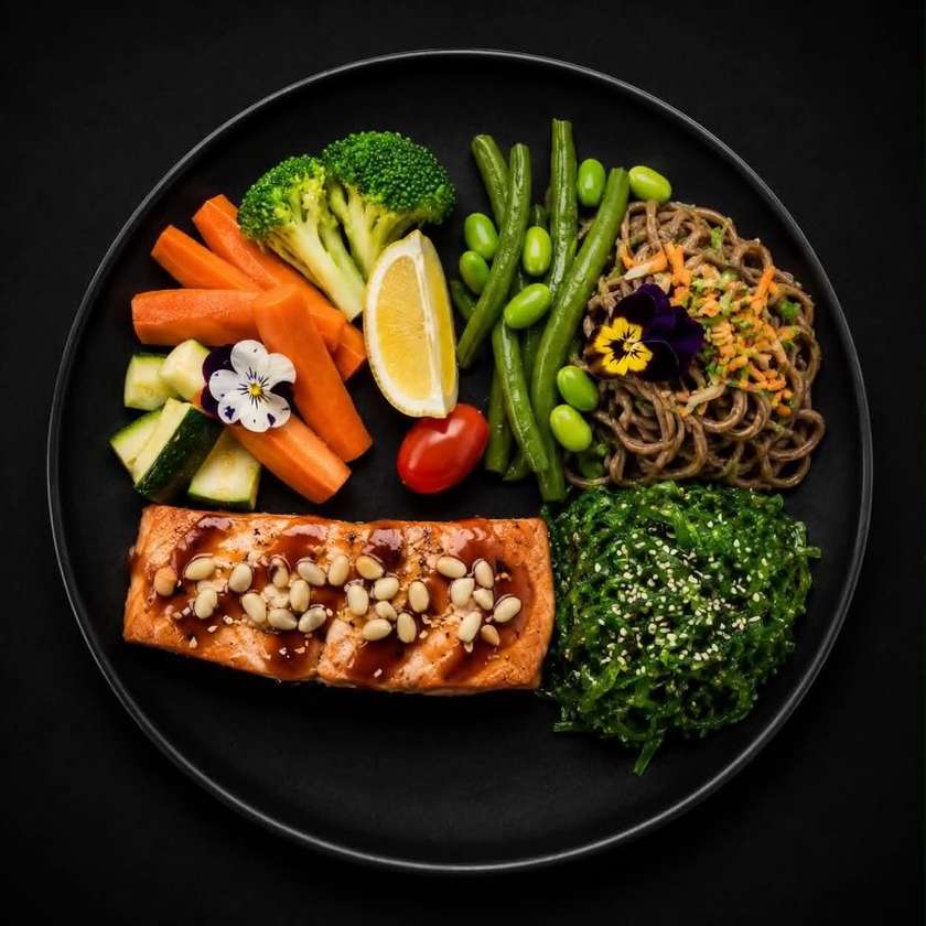 H1e. Grilled Salmon & Seaweed