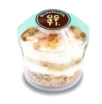Desert Cup Millefeuille – crema de lapte si foietaj fin