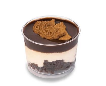 Desert Cup Cookie Pralin, pandispan de ciocolata si biscuit