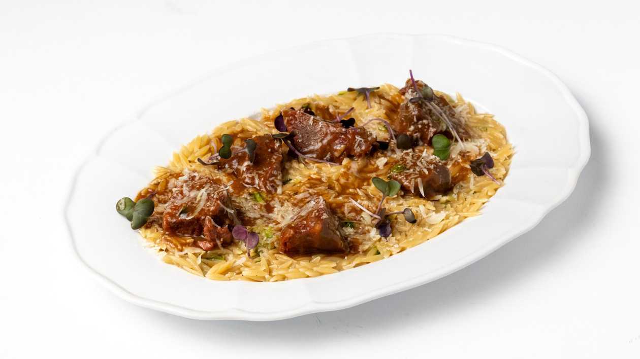Beef Cheeks with Orzo