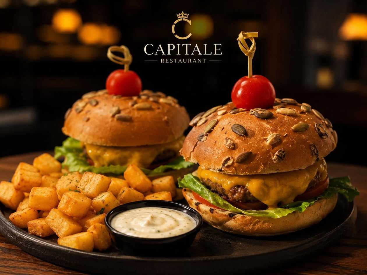 Meniu BURGER DE VITA , CARTOFI PRAJITI si SOS