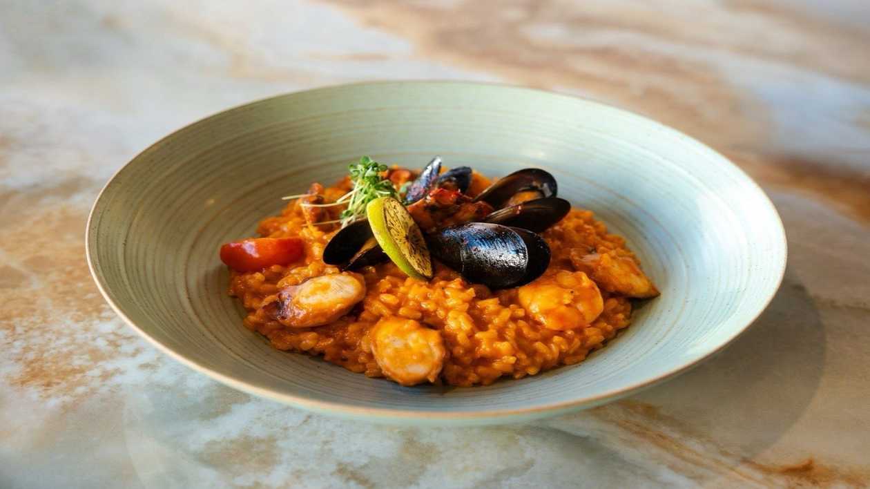 Seafood risotto