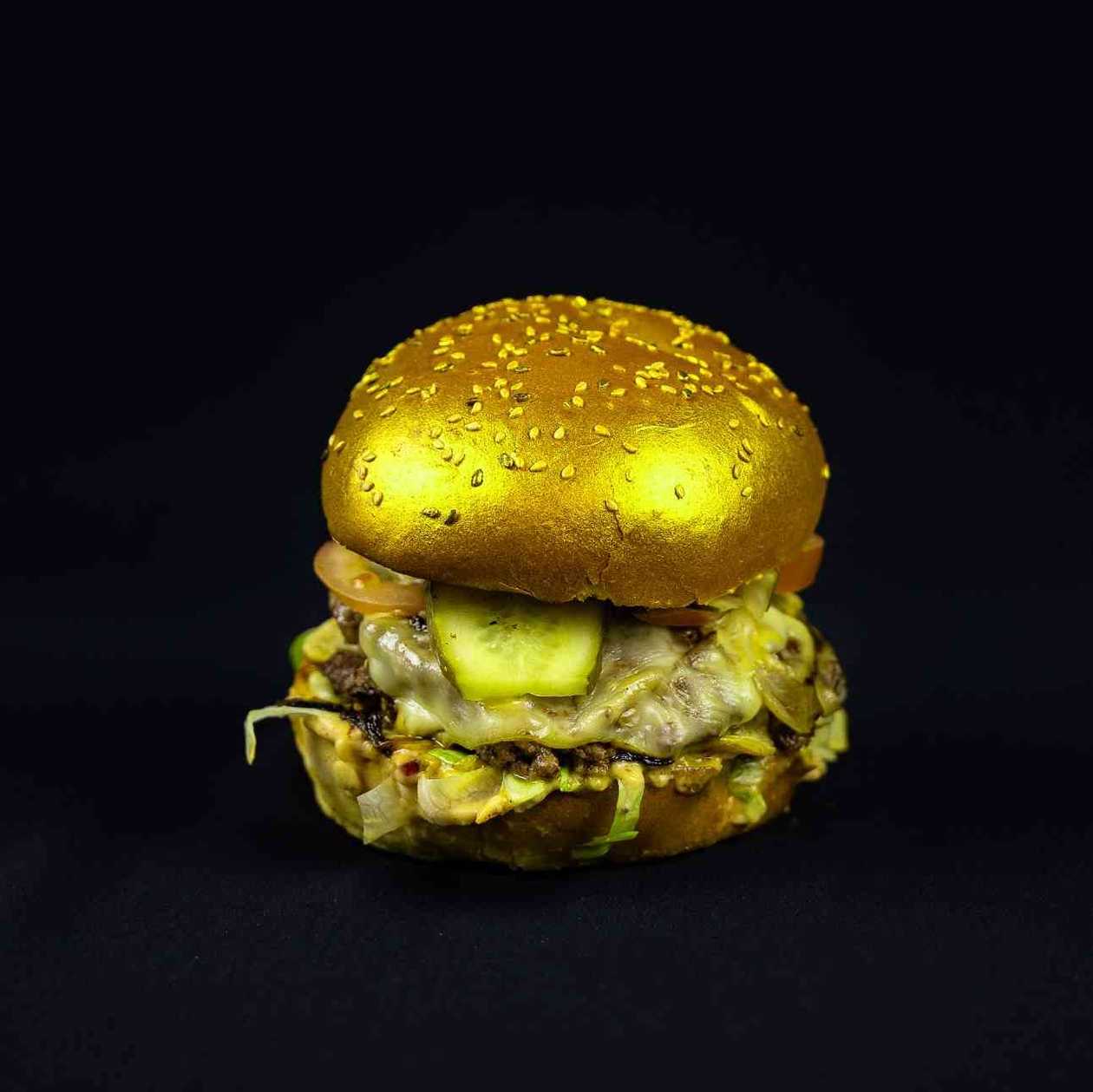 Smashed Golden Burger