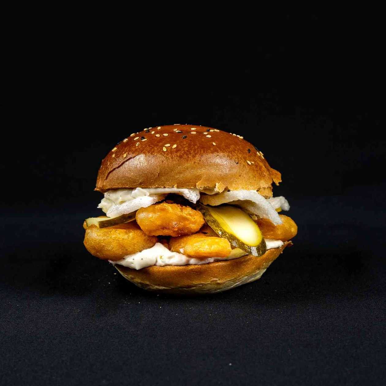 Crispy Shrimp Burger (a little spicy) -Prawns!!🌶️
