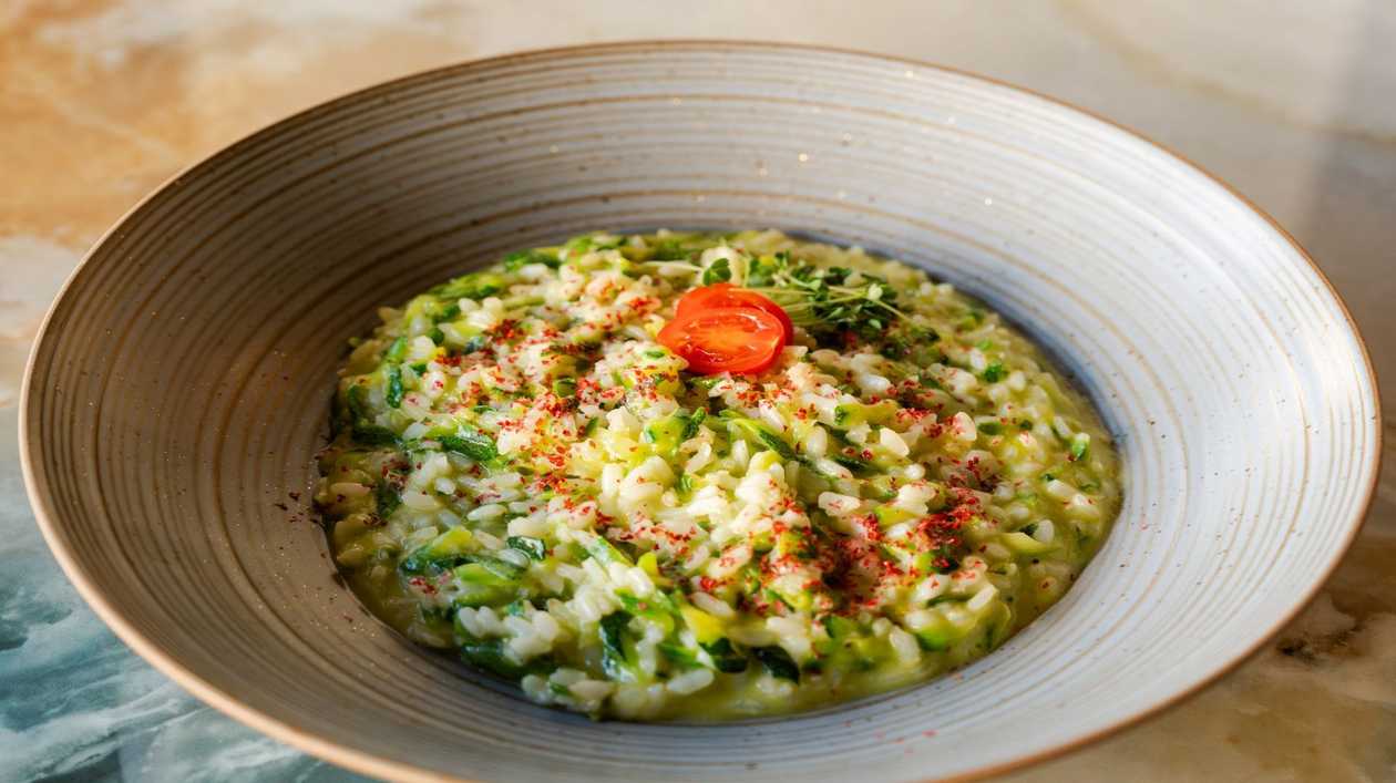 Zucchini risotto