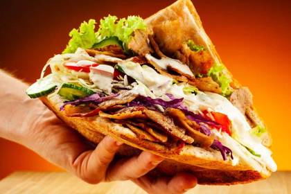 Mega Döner with Olives
